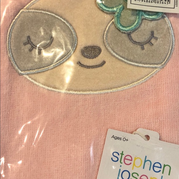 SLOTH BABY BATH MITT BY STEPHEN JOSEPH—-super cute - Picture 4 of 5